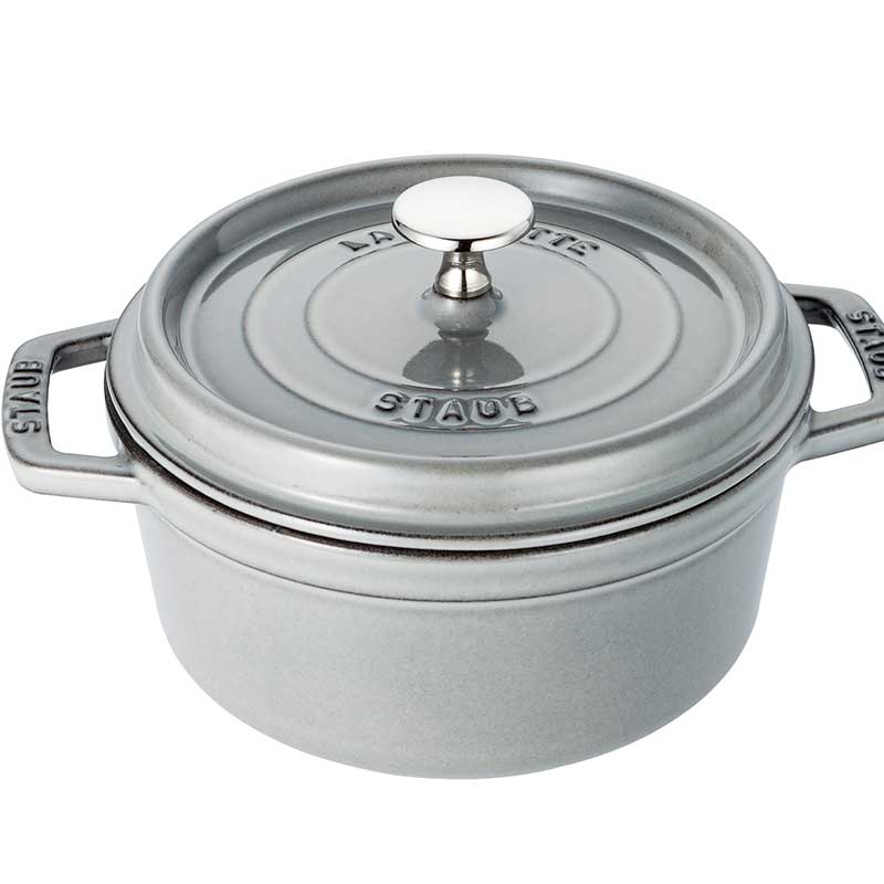 10％OFF】ストウブココットラウンド 20cm（グレー/ブラック/ボルドー  