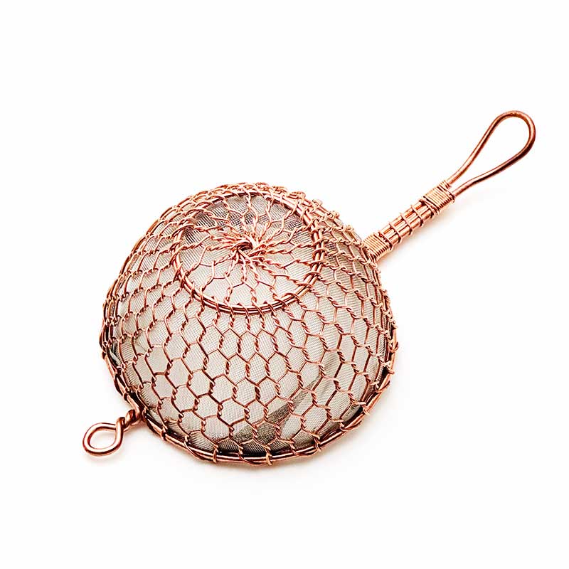 完売【限定】辻和金網　極細　銅茶こし大（7.5cm)