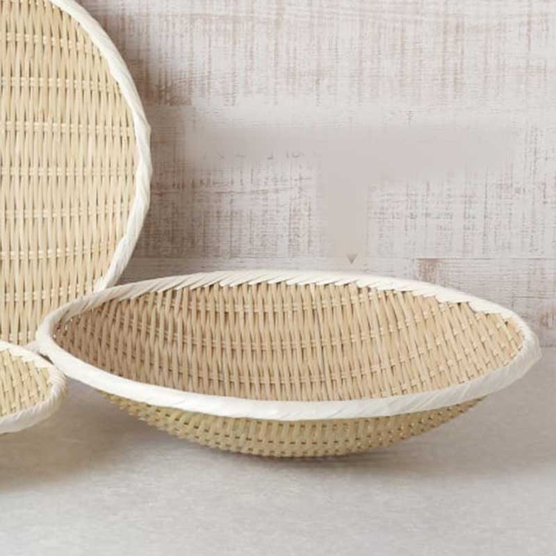 【SALE30%OFF】雅竹　竹製深型盆ざる33ｃｍ